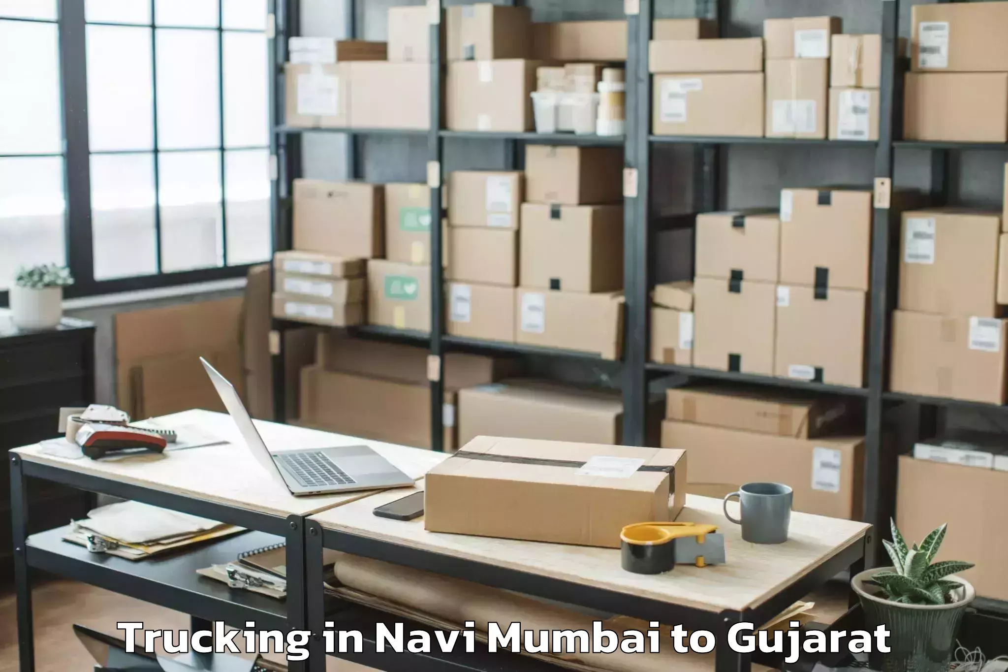 Navi Mumbai to Kapadvanj Trucking Booking